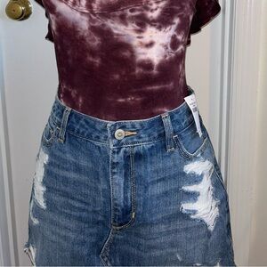NWT Denim Mini Skirt